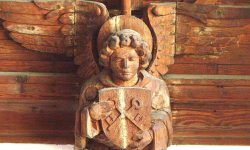 Aperture: 4 Camera: DSC-H1 Iso: 400 Orientation: 1 Angel-in-St-Peters-church-roof-copy